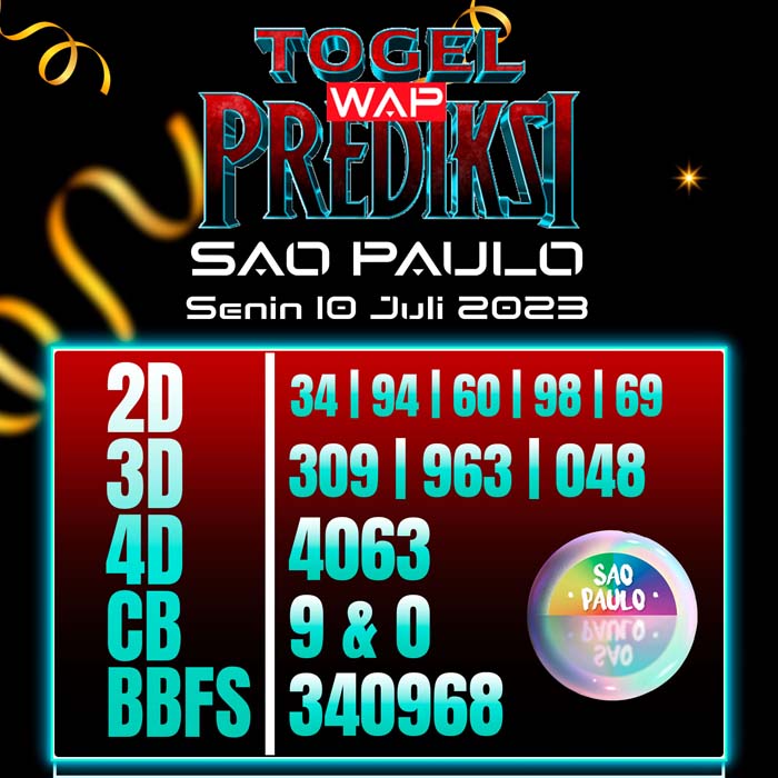 PREDIKSI TOGEL SAO PAULO