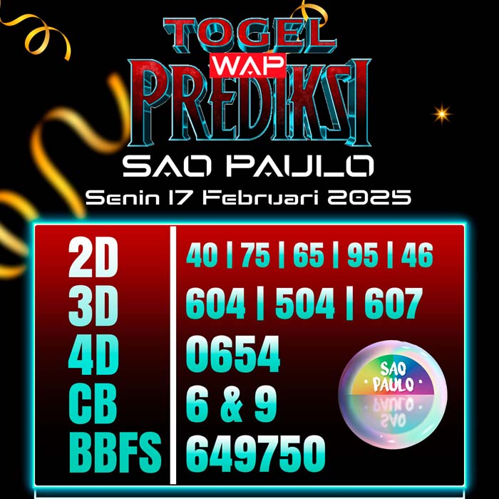 PREDIKSI TOGEL SAO PAULO